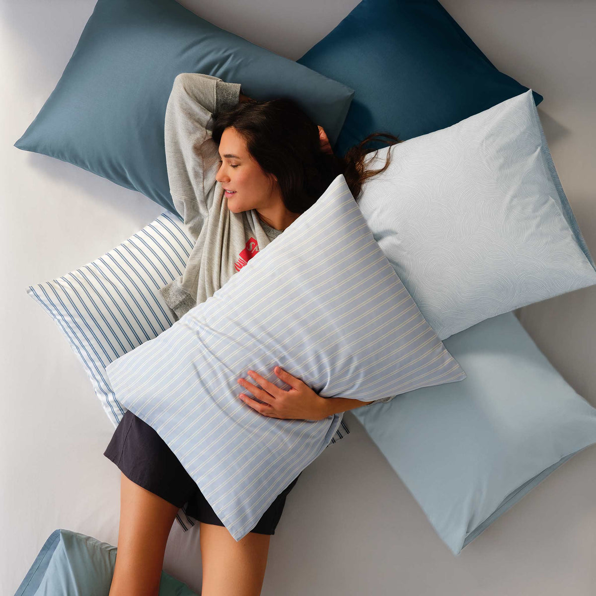 Classic Percale No Flat Sheet Set Bundle