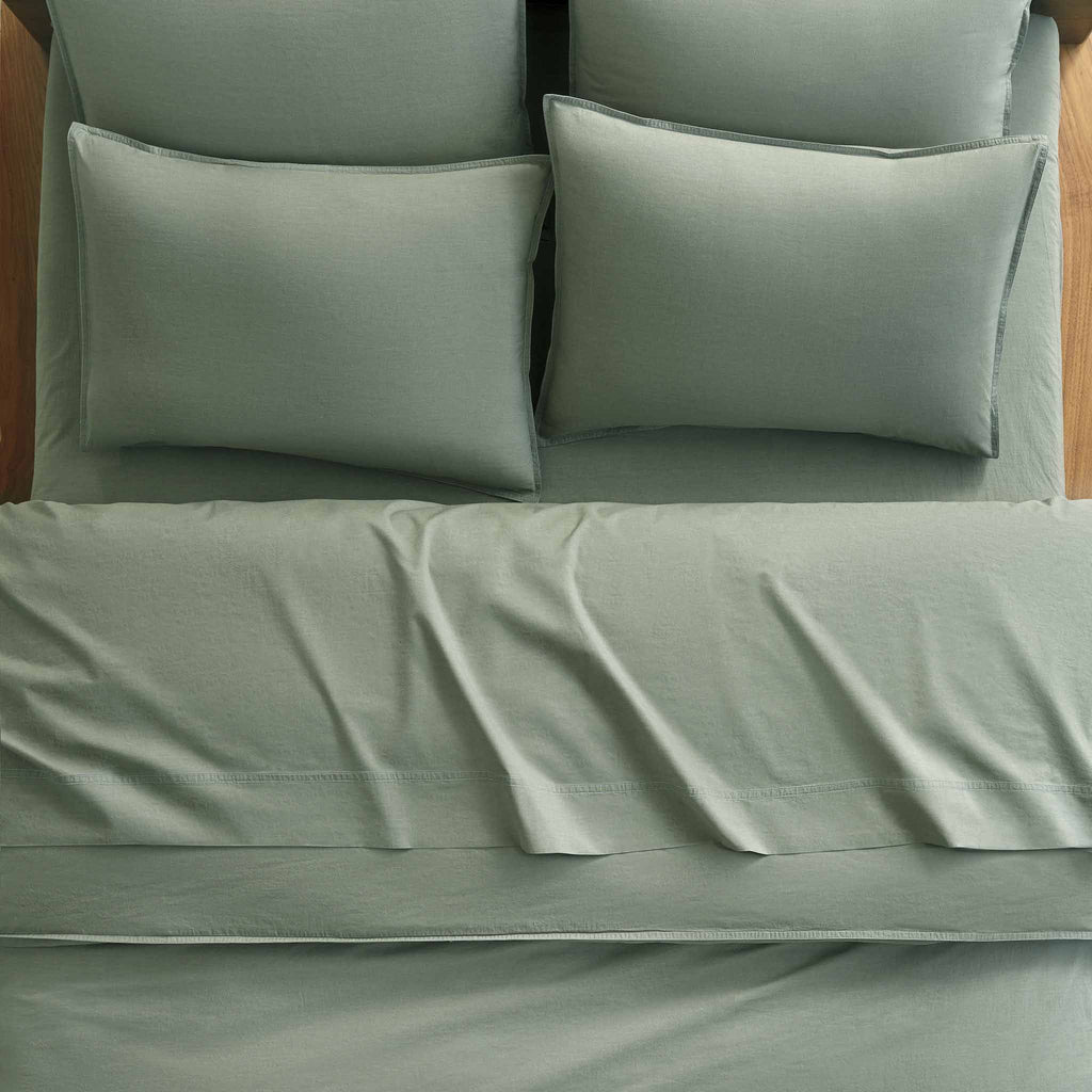 Washed Classic Percale Duvet Set