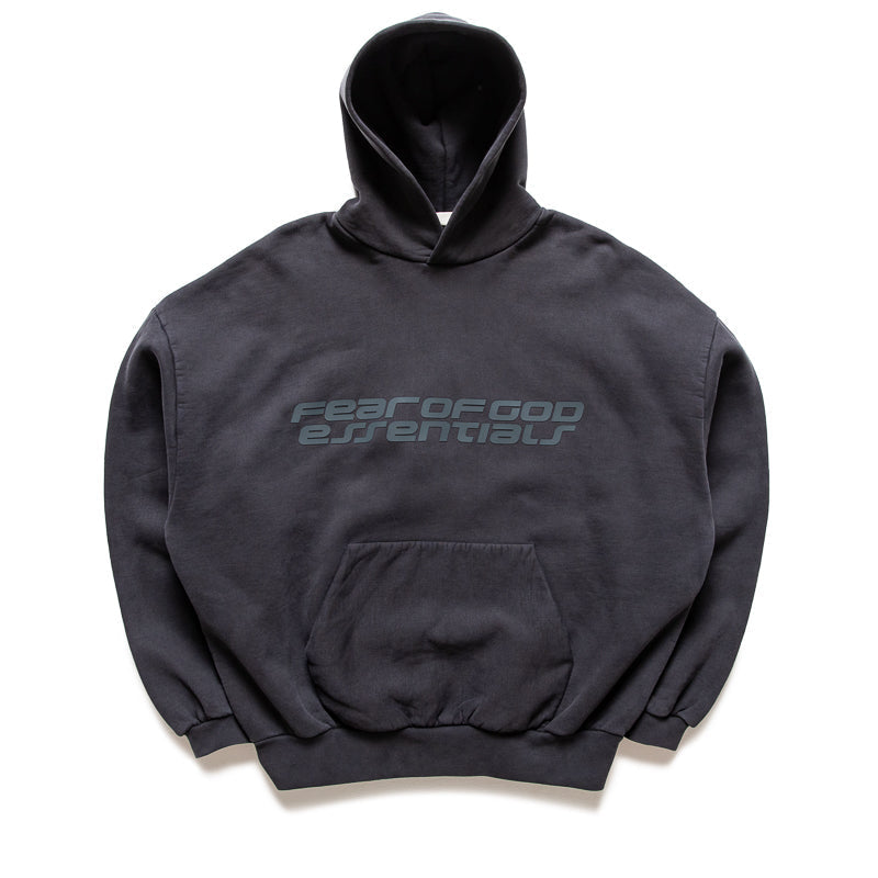 Fear Of God Essentials Heavy Fleece 90's Hoodie - Vintage Black