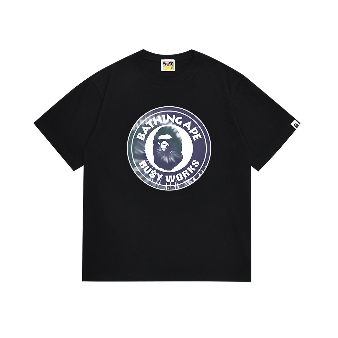 BAPE Busy Works Iridescent Circle Graphic T-Shirt