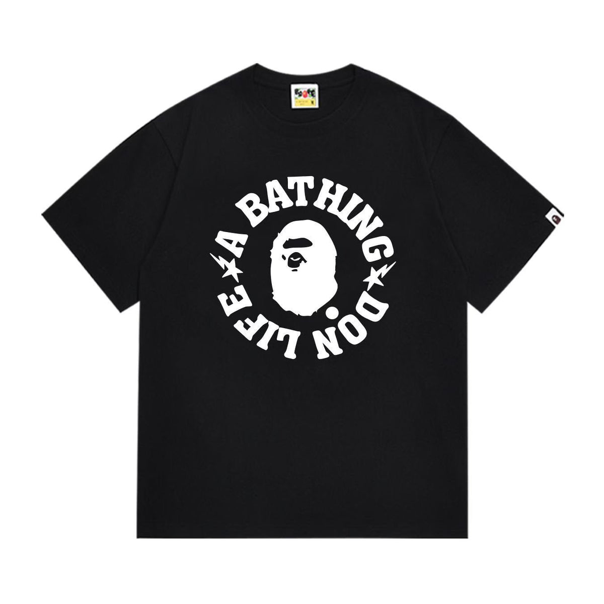 BAPE Circular Graphic Short-Sleeve T-Shirt - White, Black