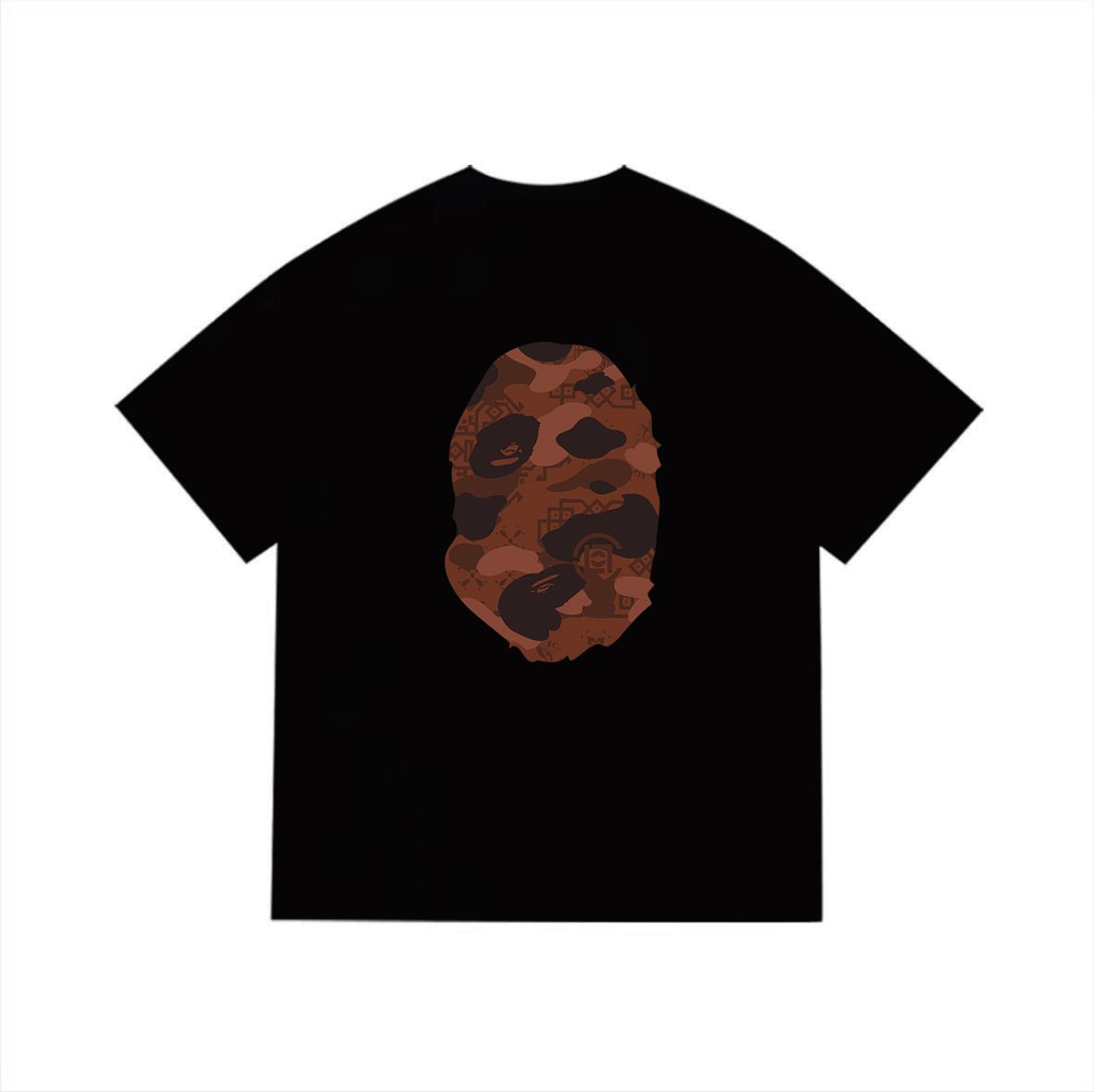 BAPE Brown Camo Ape Head Graphic T-Shirt