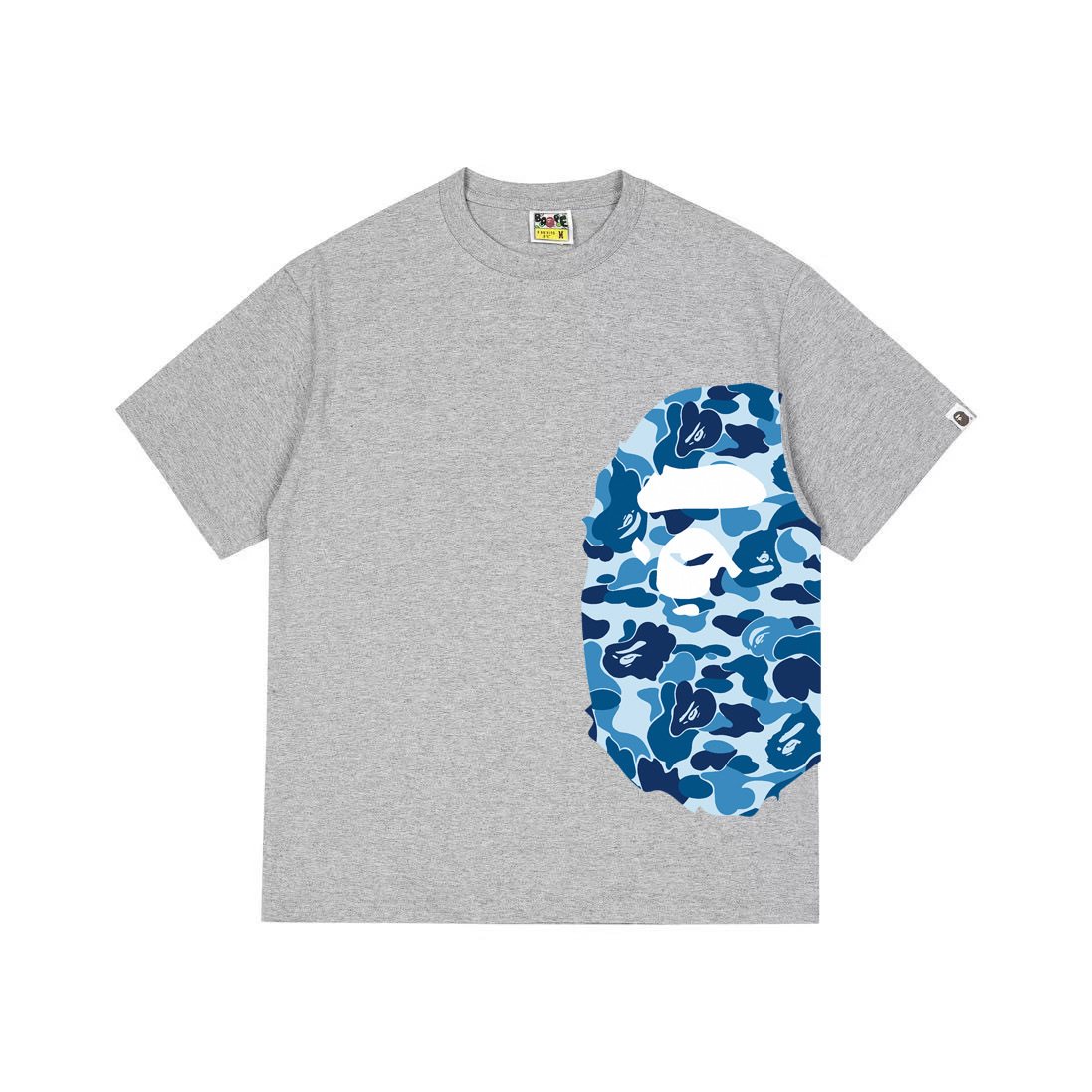 BAPE Blue Camo Ape-Head Graphic T-Shirt