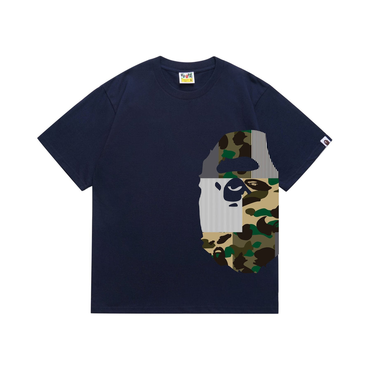 BAPE Camo Ape Face Graphic Short-Sleeve T-Shirt