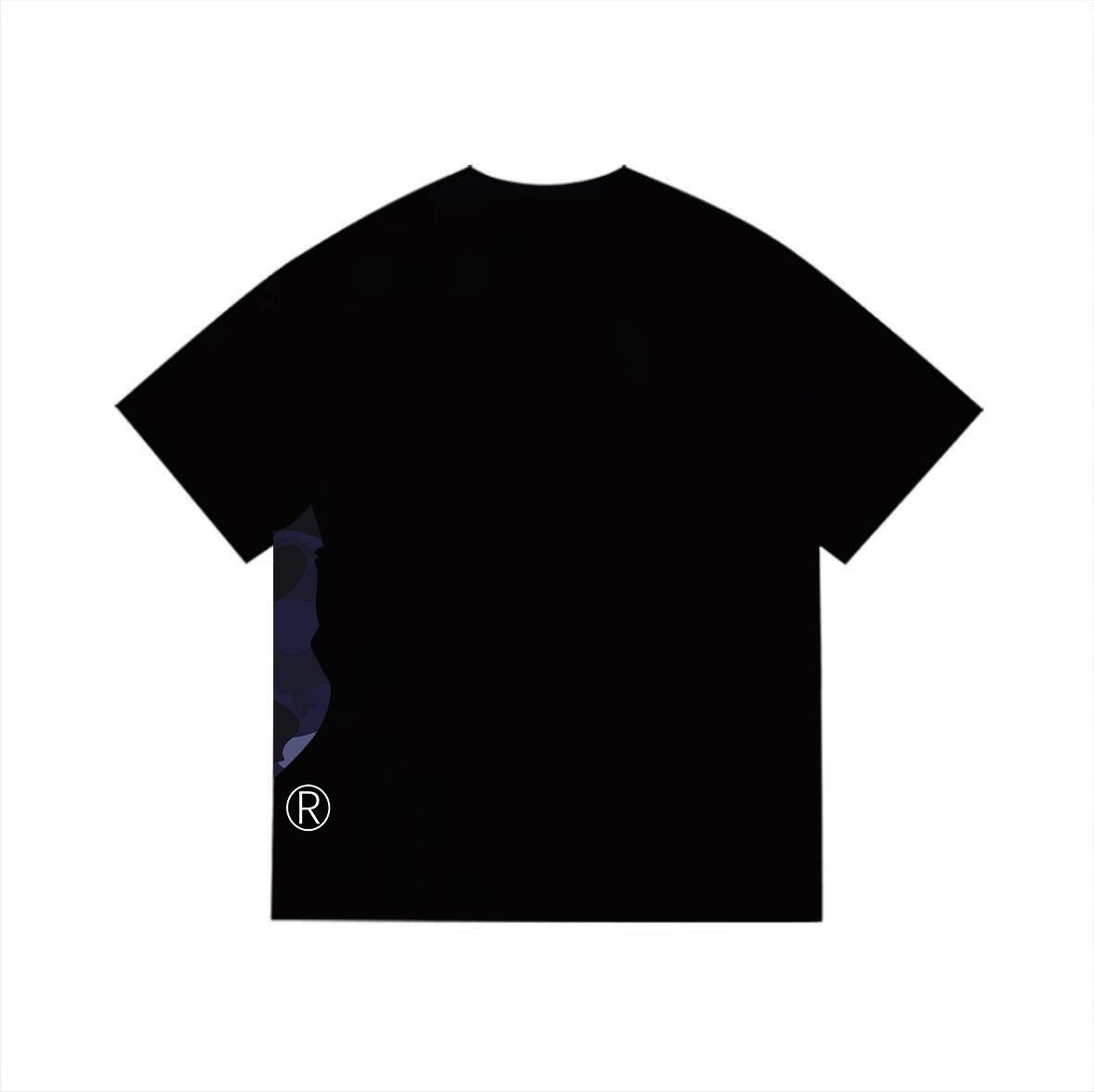 BAPE Blue Camo Ape-Head Graphic T-Shirt