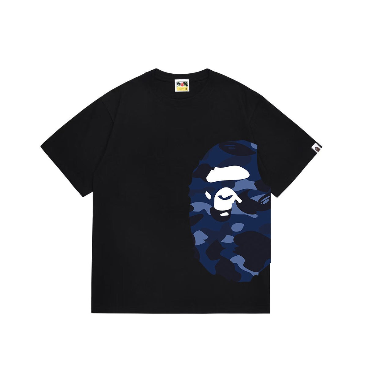 BAPE Blue Camo Ape-Head Graphic T-Shirt