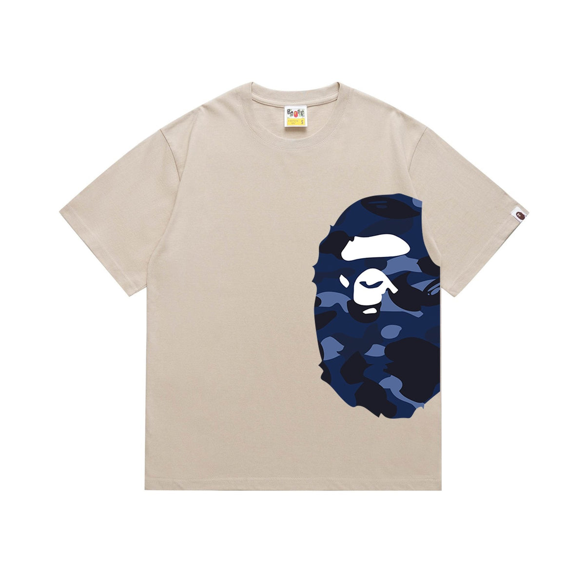 BAPE Blue Camo Ape-Head Graphic T-Shirt