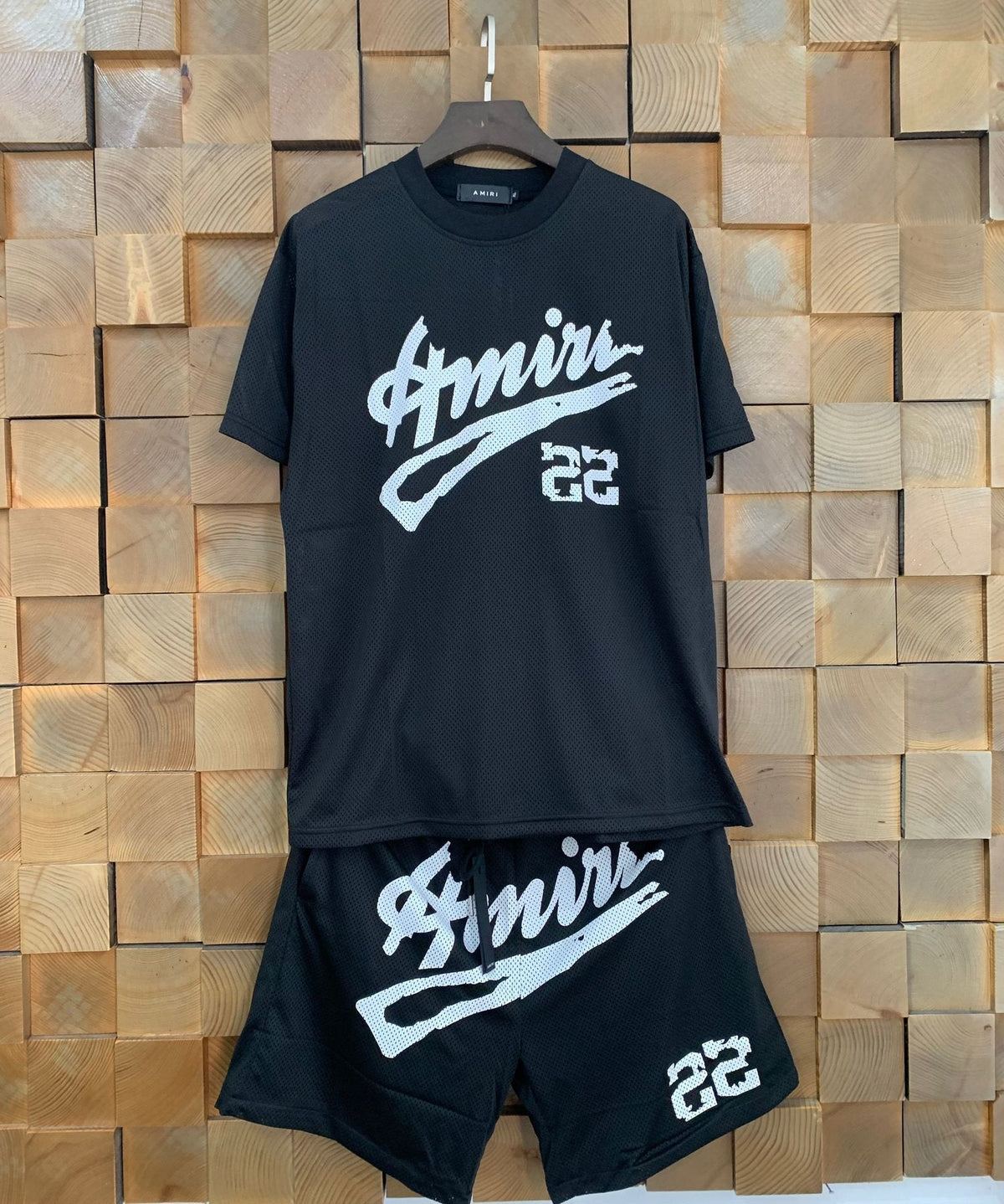 AMIRI 22 Mesh T-Shirt & Shorts Set