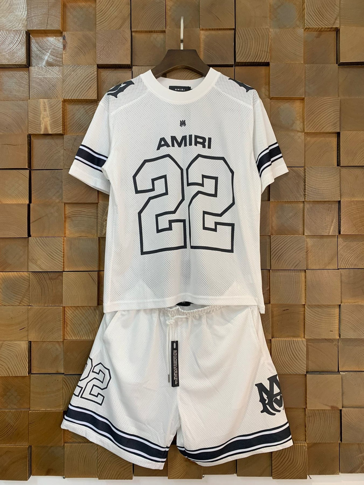 AMIRI 22 Number Jersey Short-Sleeve Set