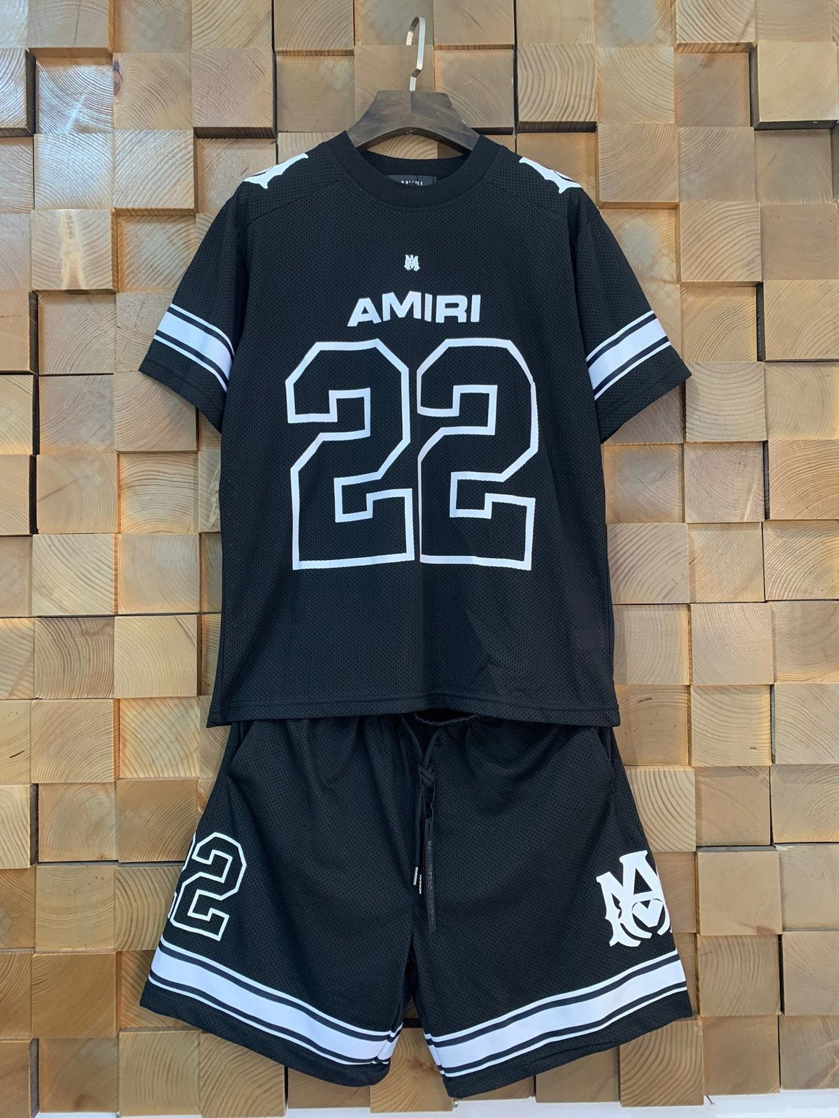 AMIRI 22 Number Jersey Short-Sleeve Set