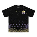 AMIRI Purple Yellow Bandana Hem Graphic T-Shirt