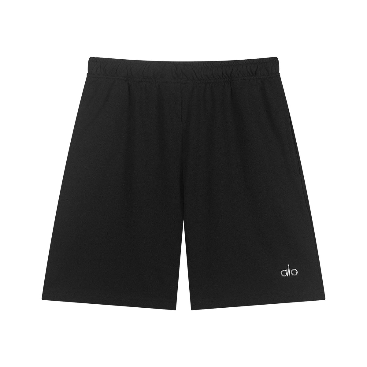 alo Elastic Waist Logo Detail Shorts