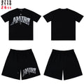 AMIRI Metallic Letter Graphic T-Shirt & Shorts Set