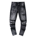 AMIRI Washed Black Distressed Jeans
