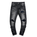 AMIRI Black Distressed Washed Jeans