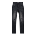 AMIRI Black Rhinestone Distressed Jeans