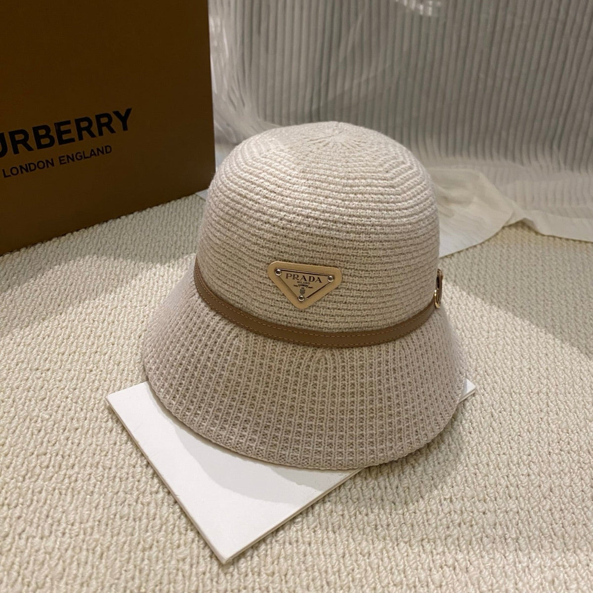 Prada Autumn/Winter Knitted Bucket Hat