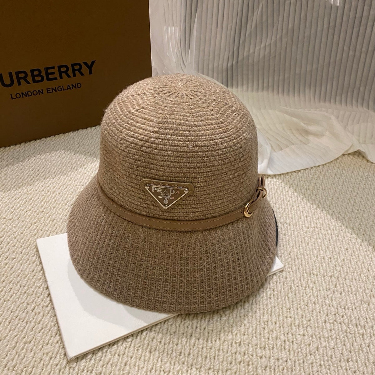 Prada Autumn/Winter Knitted Bucket Hat